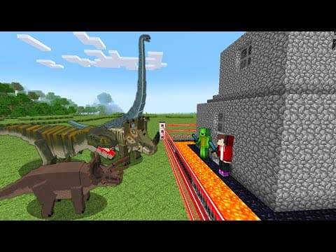 DINOSAURS SECURITY HOUSE BUILD CHALLENGE – SAFEST BASE TO PROTECT THE FAMILY thumbnail