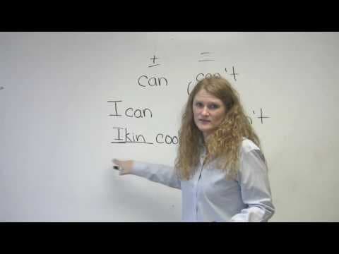 English Pronunciation - CAN & CAN'T thumbnail