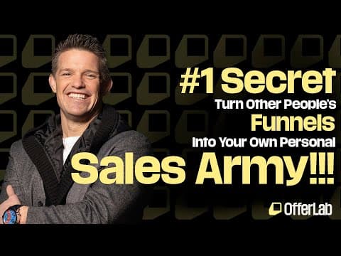 SPECIAL EVENT: #1 Secret To Turning Other People's Sales Funnels Into Your Own Personal Sales Army! thumbnail