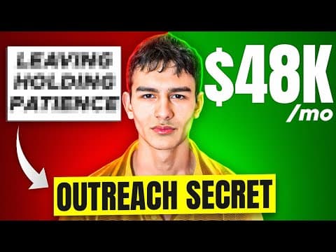 The $48k/mo Outreach strategy better than Ads thumbnail