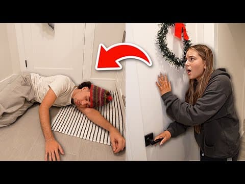 PASSING OUT WITH THE DOOR LOCKED PRANK ON GIRLFRIEND!! thumbnail
