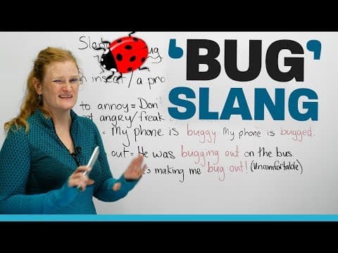 SLANG words using 'bug' in English thumbnail