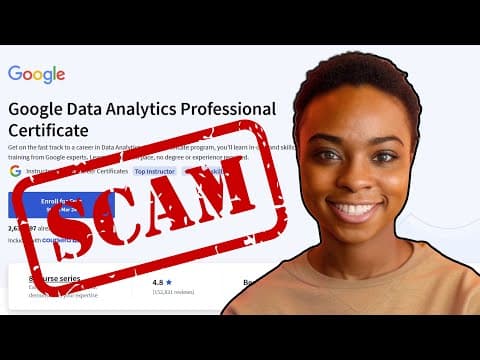 Why the Google Data Analytics Certificate Won't Get You Hired (And What Will) thumbnail