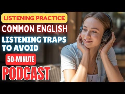 (50-Minute) English Podcast: Common Listening Traps in English 😵 || How to Avoid Them thumbnail