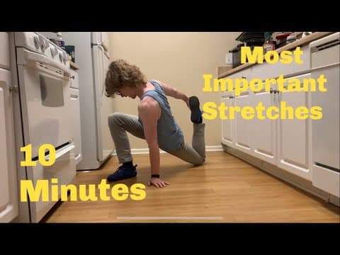 What stretches to do in 10 minutes. Follow along. thumbnail