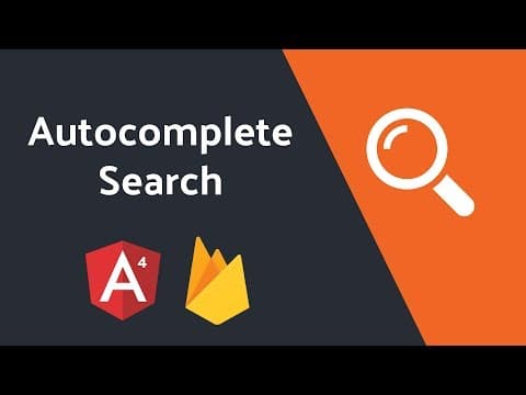 How to Create an Autocomplete Search with Angular and Firebase thumbnail