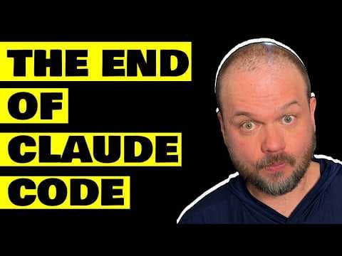 the end of Claude Code thumbnail