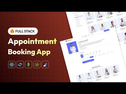 Build Full Stack Doctor Appointment Booking System Using MERN Stack | Complete React JS Project thumbnail