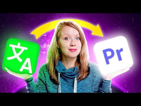 Create Multiple Language Subtitles in Premiere Pro - Dual Caption Display! thumbnail