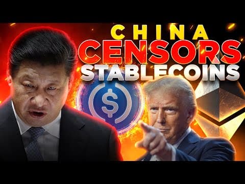 China PANICS and Censors Stablecoins!🔥Ethereum Strategy Winning?📈 thumbnail
