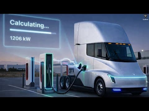 It Happened! New 2026 Tesla Semi Footage LEAKED! 1.2 MW Charging & Refresh Design! thumbnail