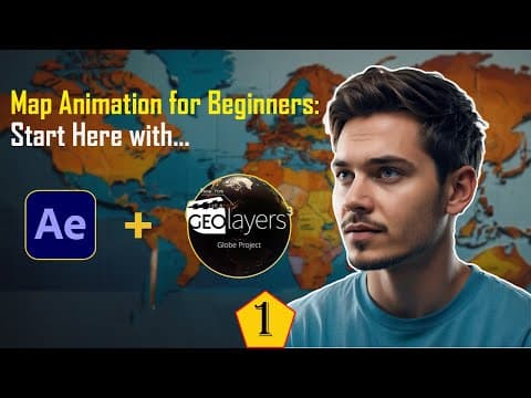 My First Map using Geolayers 3 and After Effect /Tutorial for Beginners: thumbnail