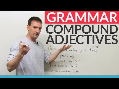 Learn English Punctuation: How to use hyphens with compound adjectives thumbnail