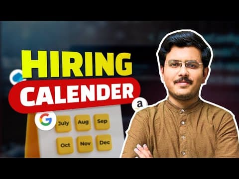 Hiring Calendar July - December 2025 | Microsoft, Accenture, Deloitte, Infosys, Flipkart & More! thumbnail