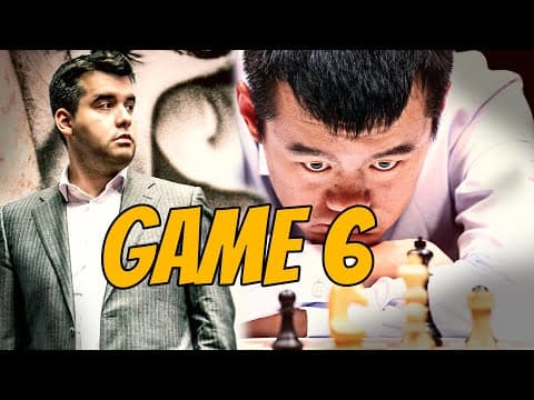 Nepomniachtchi-Ding World Chess Championship Match 2023 || Game 6 thumbnail
