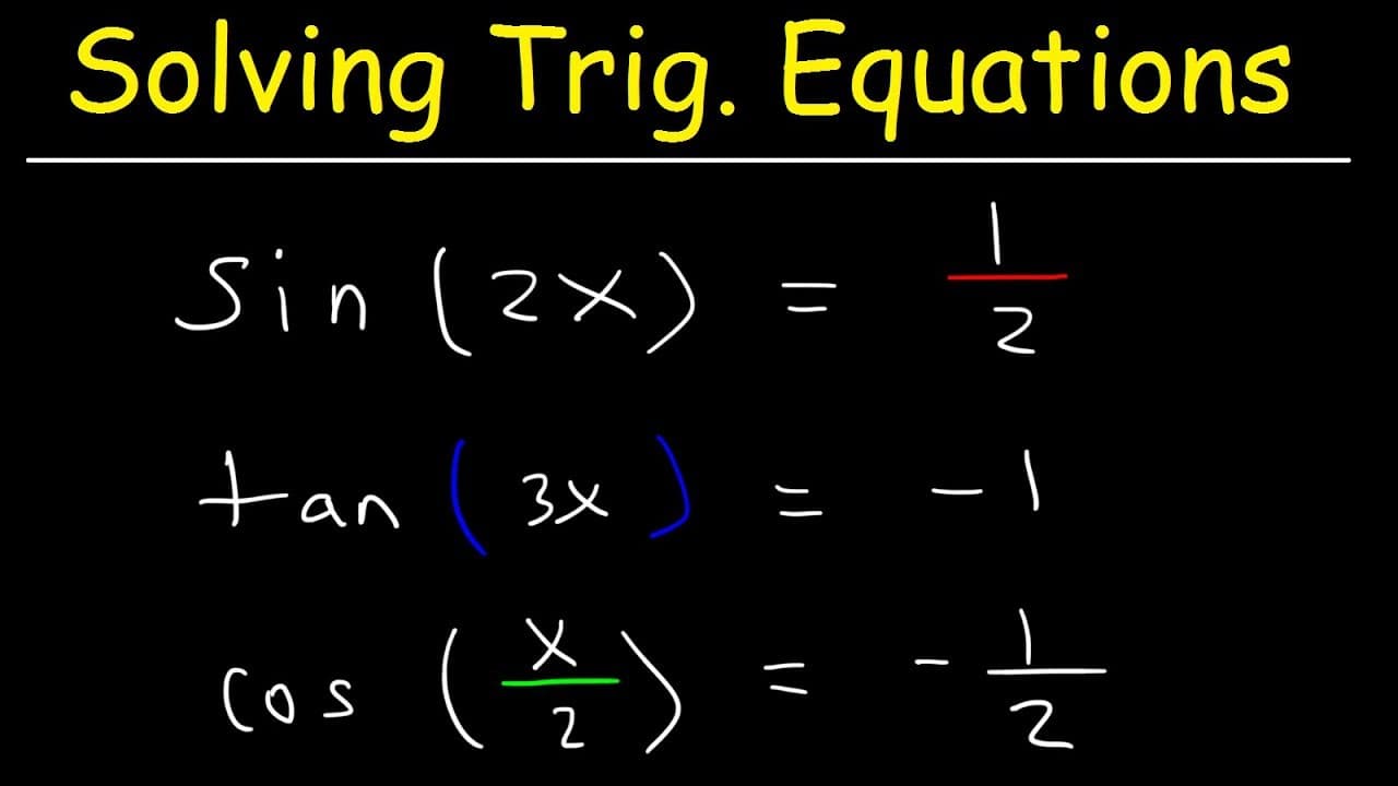 How To Solve Trigonometric Equations With Multiple Angles ...