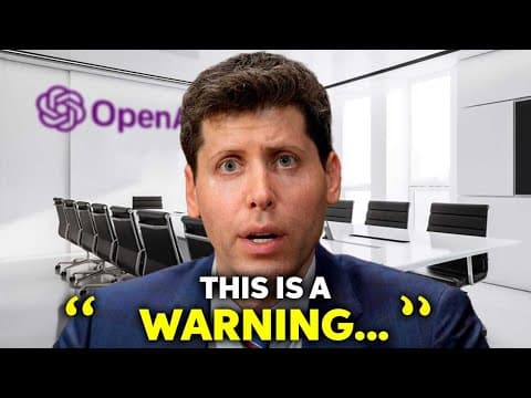 Sam Altman's Surprising WARNING For GPT-5 - (9 KEY Details) thumbnail