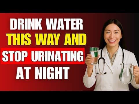 UROLOGIST REVEALS: How to drink water to avoid getting up at night thumbnail