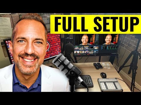 My YouTube Studio Set Up - The Gear You Need to Look Pro thumbnail