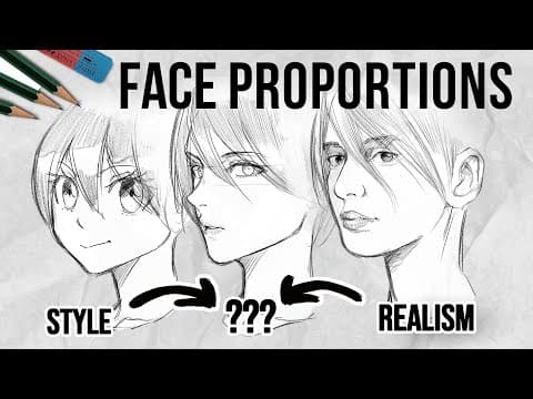 How to Draw Faces with Realistic Proportions thumbnail