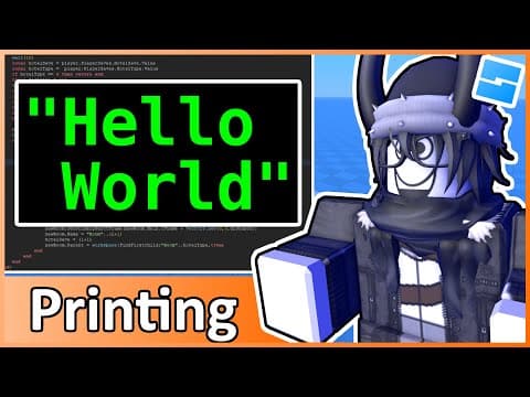 Printing - Roblox Beginners Scripting Tutorial #2 (2025) thumbnail