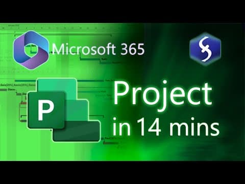 Microsoft Project - Tutorial for Beginners in 14 MINUTES!  [ COMPLETE COURSE ] thumbnail