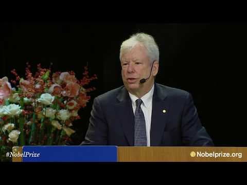 Prize Lecture: Richard Thaler, The Sveriges Riksbank Prize in Economic Sciences 2017 thumbnail
