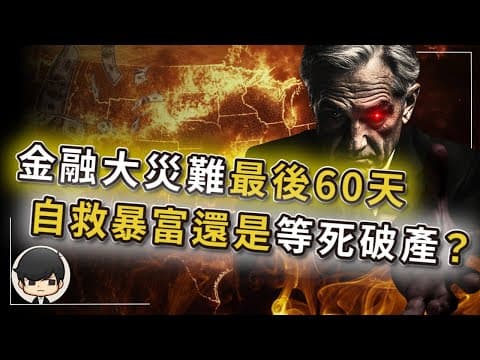 【突發】2025年金融大災難=97年金融海嘯+08年金融危機？台幣港幣日圓升值的真相？倒數60天自救暴富還是等死破產？這絕不是關稅戰爭，而是貨幣戰爭？除了美國，全球經濟將失去30年？ thumbnail