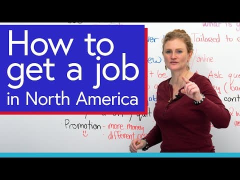 How to GET A JOB in North America thumbnail