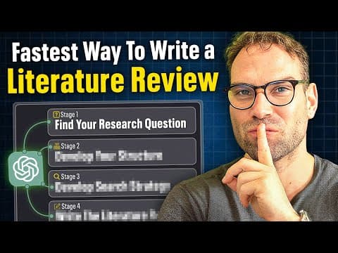 How To Automate Your Literature Review ETHICALLY Using ChatGPT (Prof. David Stuckler) thumbnail
