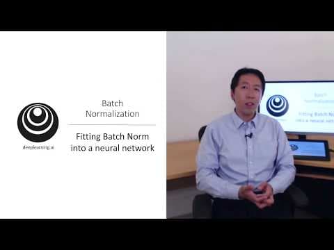 Fitting Batch Norm Into Neural Networks (C2W3L05) thumbnail