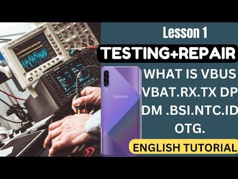 Testing+Repair💯. VBAT.VBUS.VCHG,RX,TX, DP DM Explanation WITH schematics & DIAGRAM+ Animation thumbnail