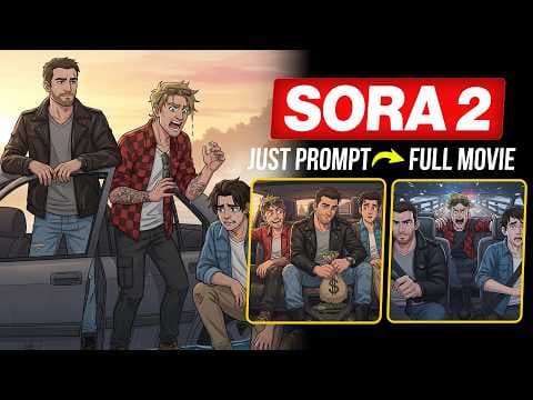 How I Made a Full Sora 2 Anime Movie Using Sora 2 Prompts & Storyboard 🎬 (Consistent Characters) thumbnail