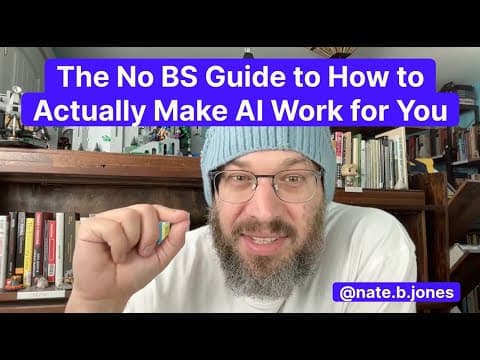 ChatGPT 101: The No BS Guide to How to Actually Make AI Work for You thumbnail