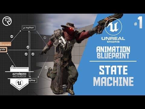 Unreal Engine 5 Tutorial -  Animation Blueprint Part 1: State Machines thumbnail