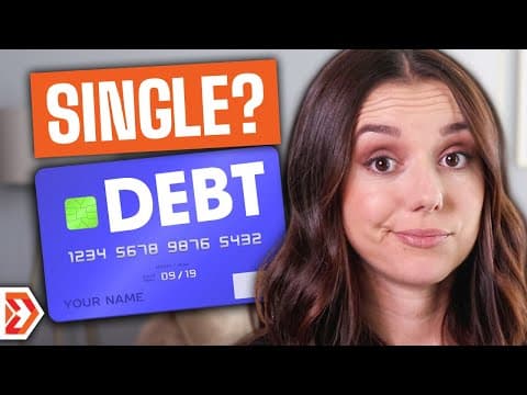 How to Pay Off Debt Quickly When You're Single -- 6 QUICK TIPS! thumbnail