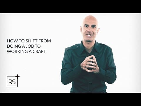 How to Shift From Doing a Job to Working a Craft | Robin Sharma thumbnail