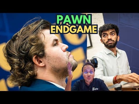 Magnus Carlsen and Gukesh play a fascinating pawn endgame | Champions Showdown thumbnail