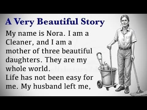 English listening practice through story.(I am a cleaner) thumbnail