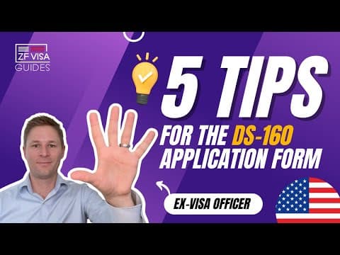 5 Tips for the DS-160 Application Form thumbnail
