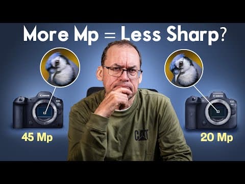 Do HIGH MEGAPIXEL CAMERAS make it harder to take sharp images? thumbnail