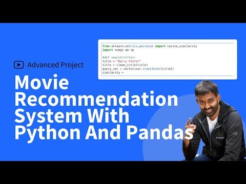 Movie Recommendation System With Python And Pandas: Data Project thumbnail