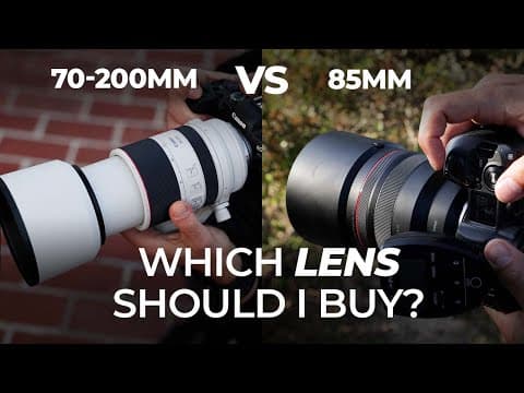 70-200mm vs 85mm - Which Lens Should I Buy? | Master Your Craft thumbnail