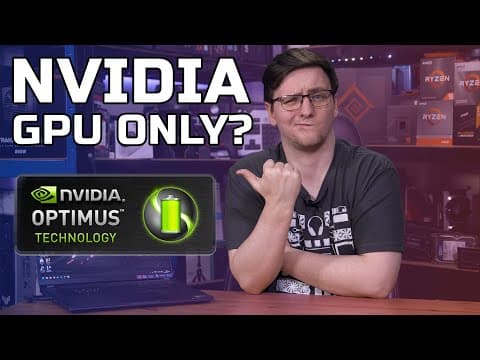 Optimus vs NVIDIA GPU Only - Advanced Optimus and dGPU Settings Explained thumbnail