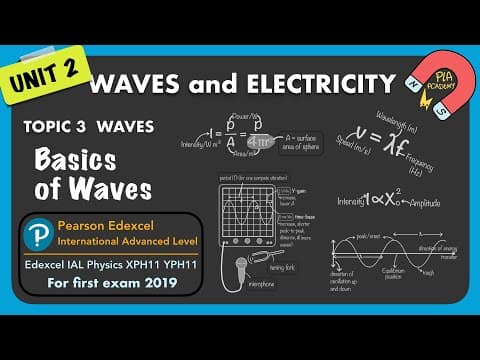 3A Basics of waves | Unit 2 Waves and Electricity | IAL AS/A Level Physics thumbnail