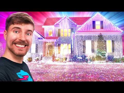 I Put 1,000,000,000 Christmas Lights On A House (World Record) thumbnail