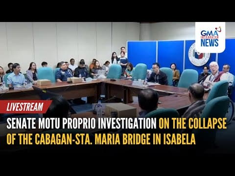 LIVE: The Senate Blue Ribbon Subcommittee on motu proprio... | GMA Integrated News - Replay thumbnail