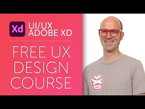 Free Adobe XD Tutorial | User Experience Design Essentials Course | UI UX Design thumbnail