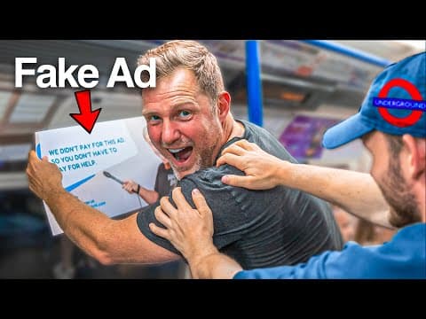 I Put FAKE ADS On The London Underground thumbnail