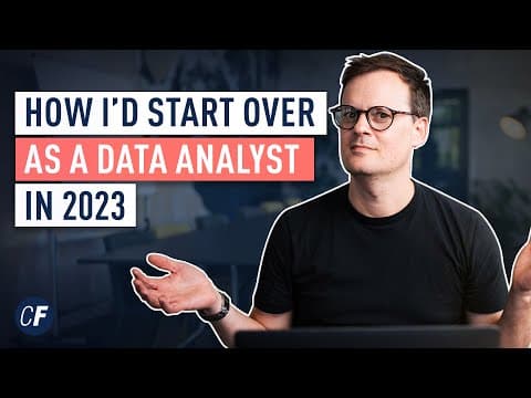 How I'd Learn Data Analytics in 2023 (If I Had to Start Over) thumbnail